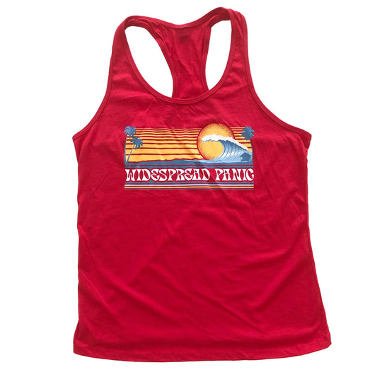 Sunset Beach Ladies Racerback Tank