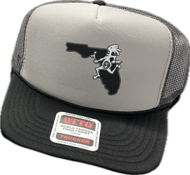 Florida Note Eater Map Hat on an Otto Cap