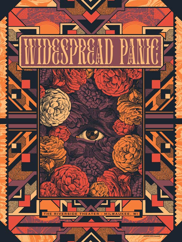 Widespread Panic newest Milwaukee 2021 Foil Poster