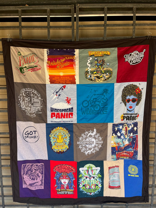 Widespread Panic T-Shirt Quilt