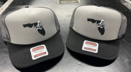 Florida Note Eater Map Hat on an Otto Cap