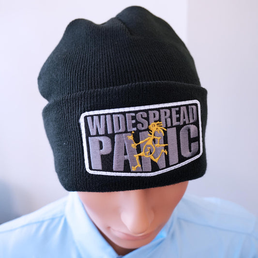 Chevron Patch Fleece-Lined Knit Cap