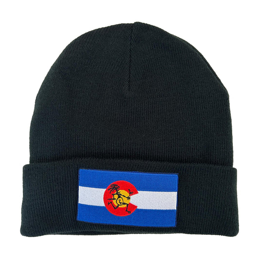 Colorado State Flag Fleece Lined Knit Cap