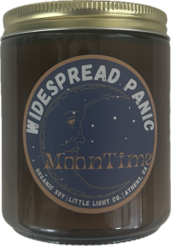 Widespread Panic “Moontime”Organic Soy Candle in Amber Glass
