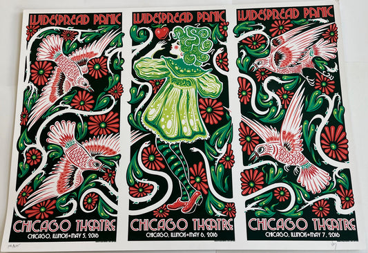 2016 Chicago, IL Poster 3 Show Uncut Poster scratch and dent sale