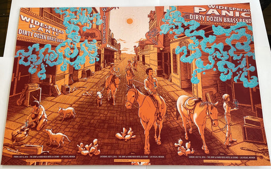 2016 Las Vegas Poster - James Flames  3 show UNCUT scratch and dent