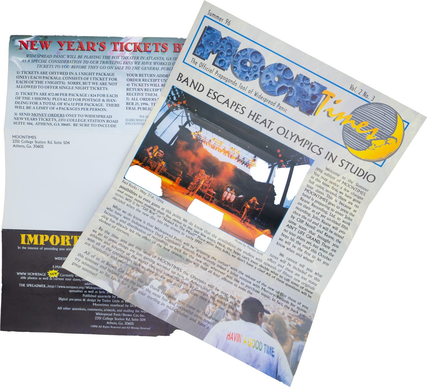 Original Moon Times Summer 1996