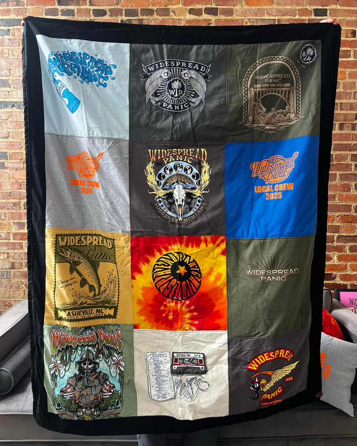 Widespread Panic T-Shirt Quilt