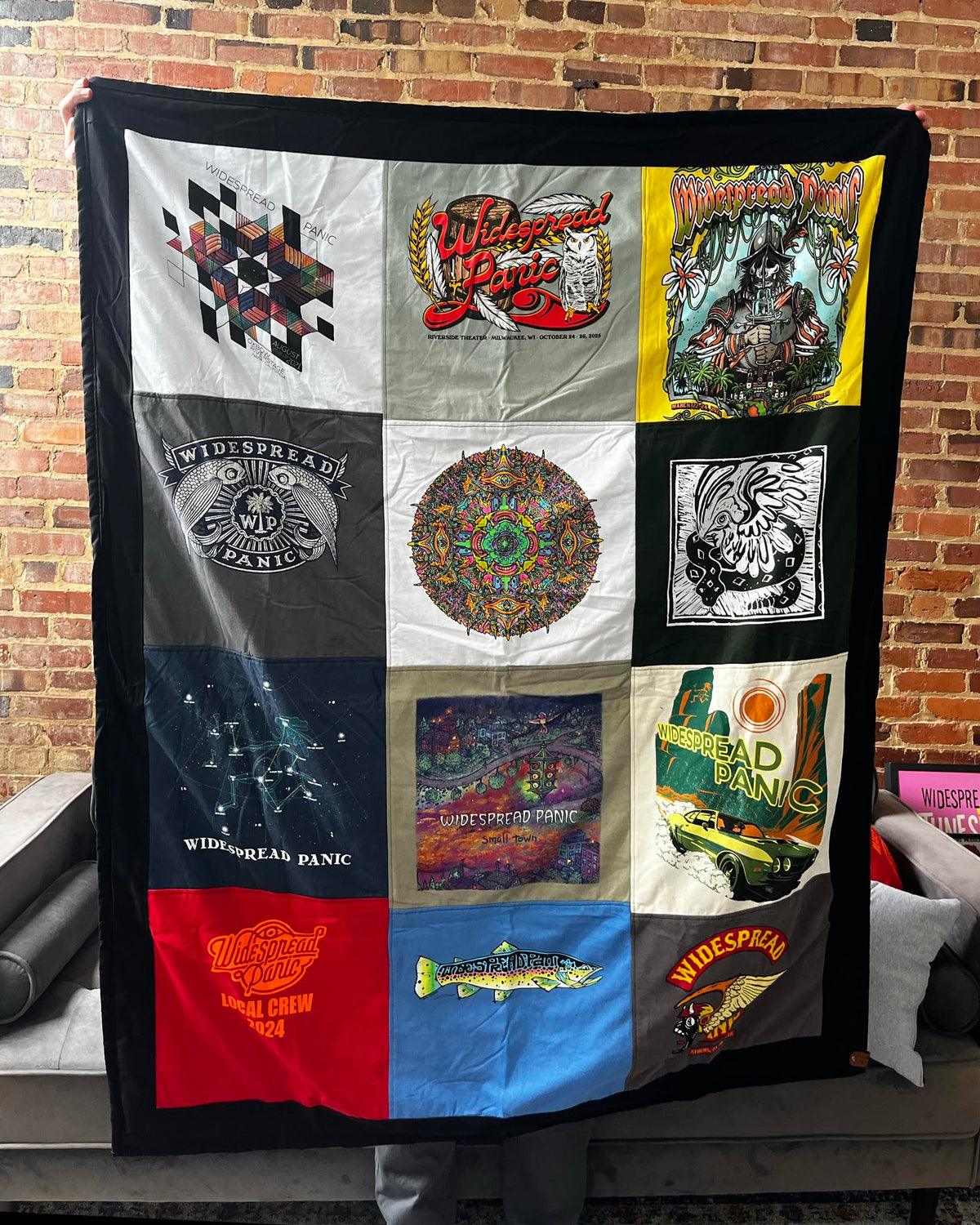 Widespread Panic T-Shirt Quilt