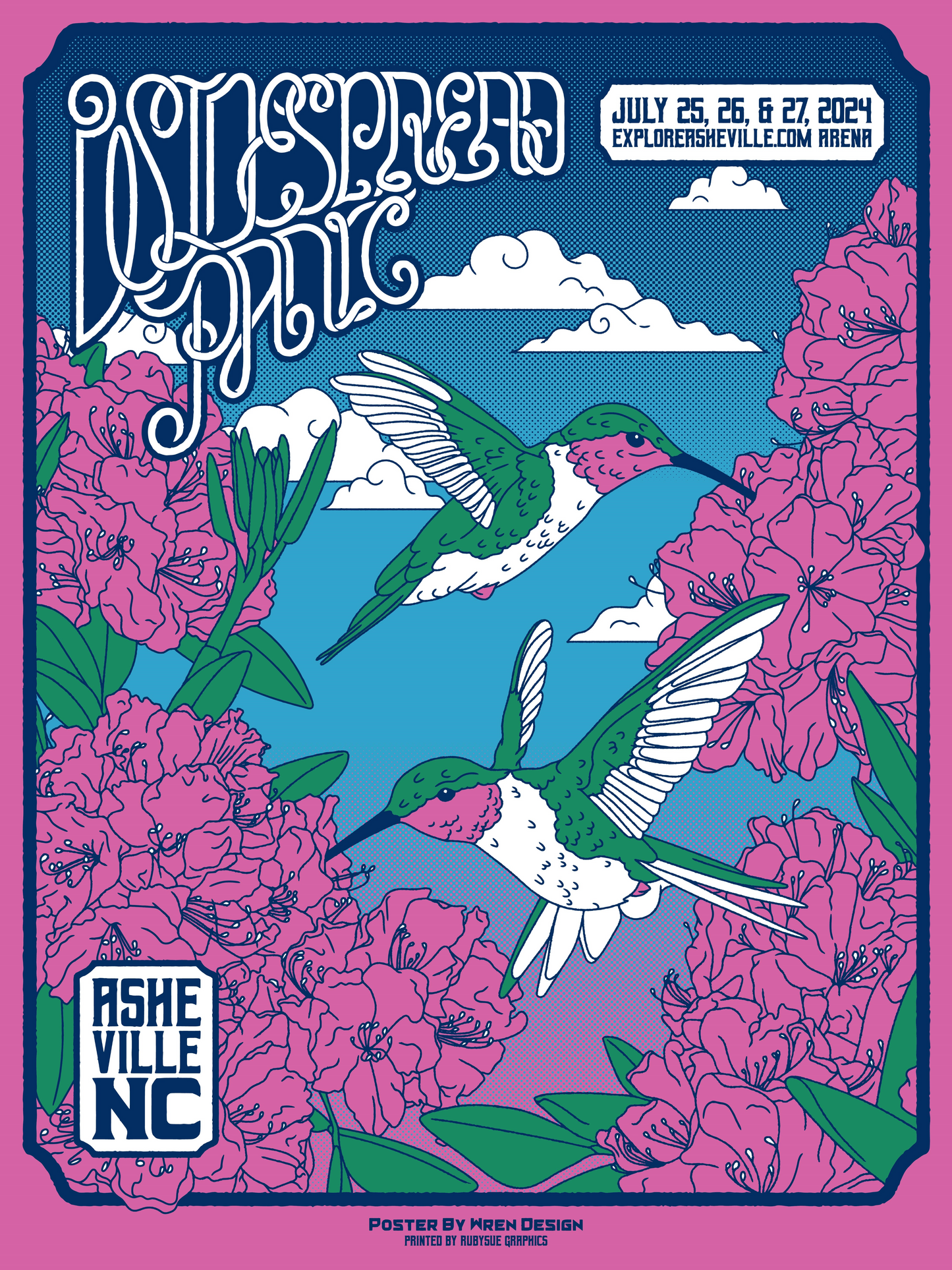 2024 Asheville Hummingbird Poster - Breen