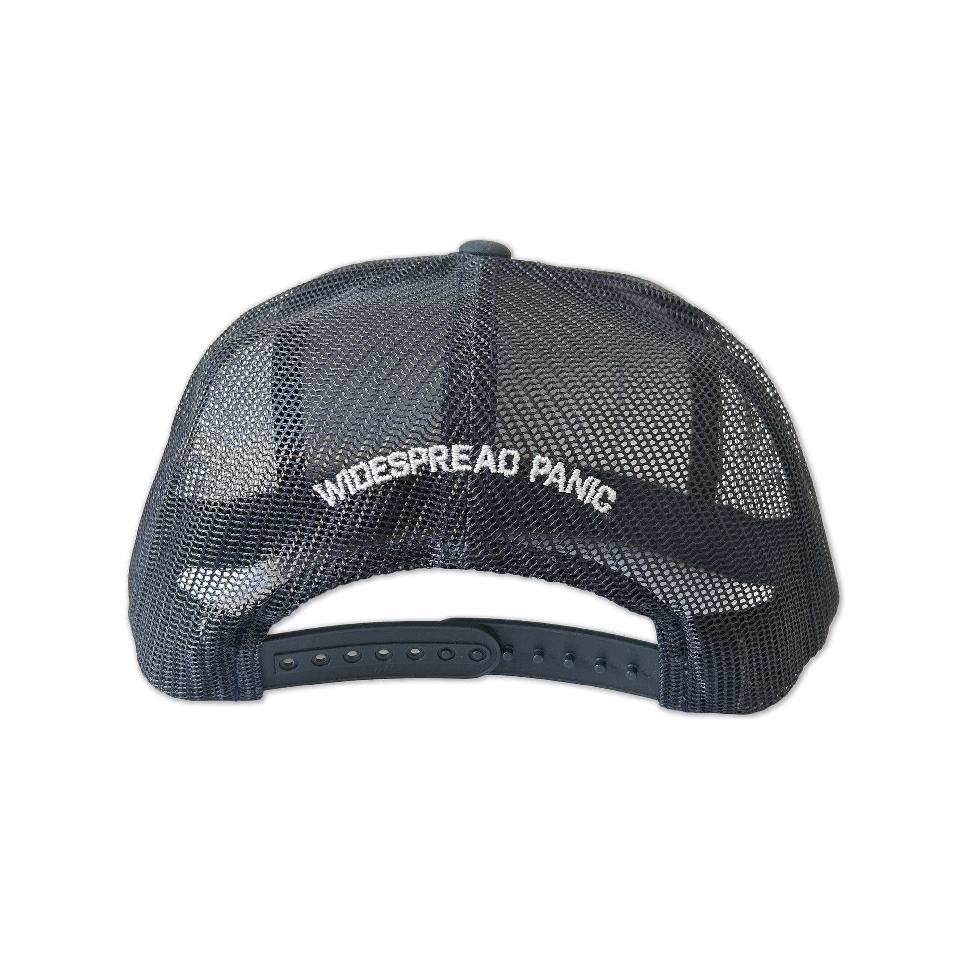 The back of the Widespread Panic Colorado Note Eater Flag Hat
