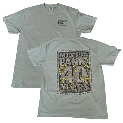40 Years of Music Shirt - Sunflowers