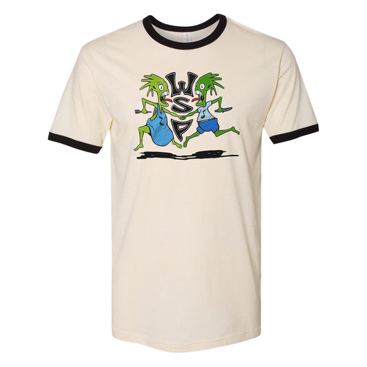 "Bowlegged" Ringer T Shirt L & XL