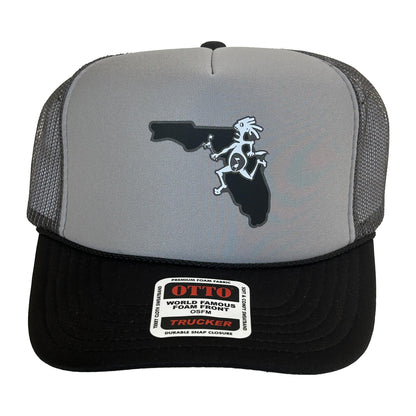 Florida Note Eater Map Hat on an Otto Cap