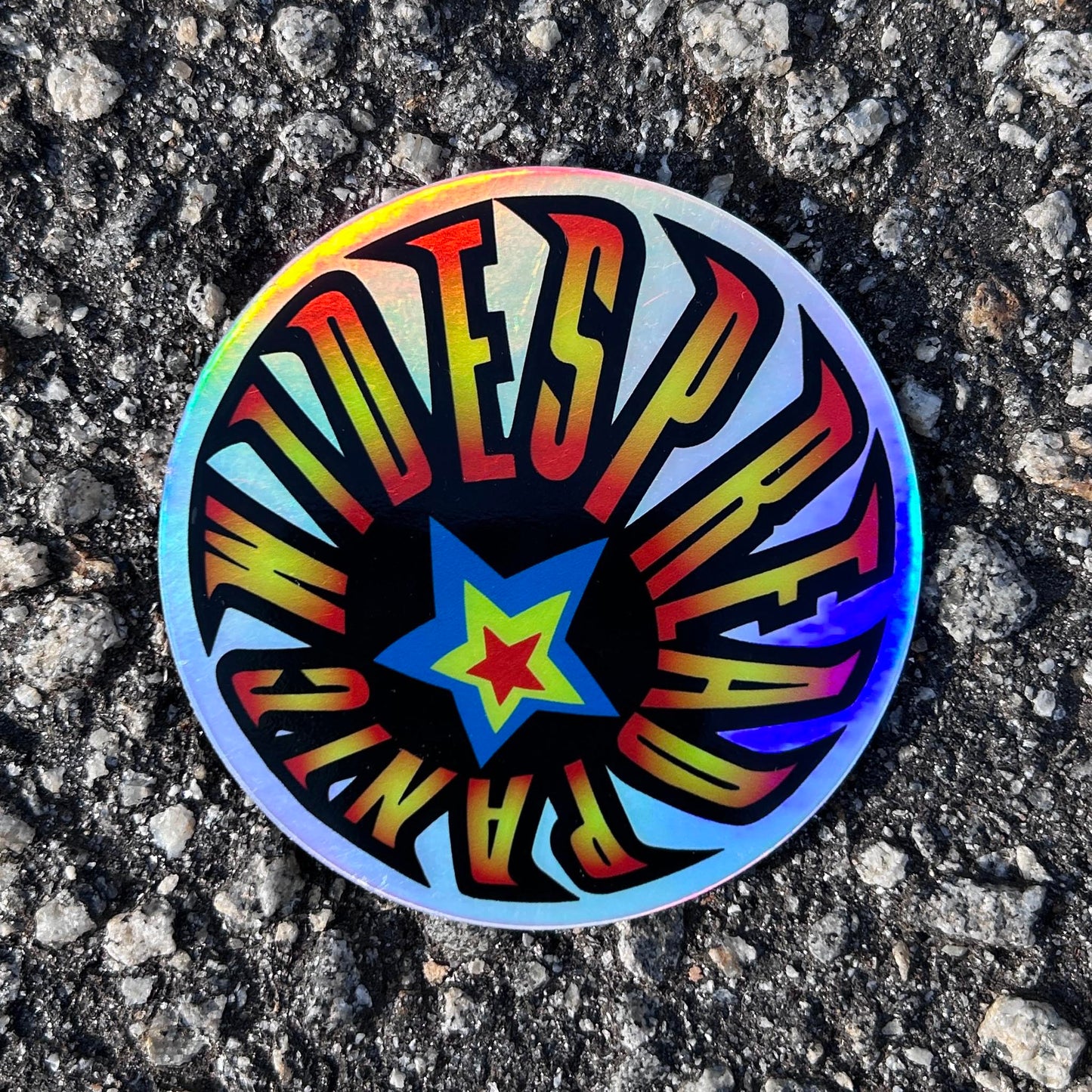 Fireball Holographic Sticker