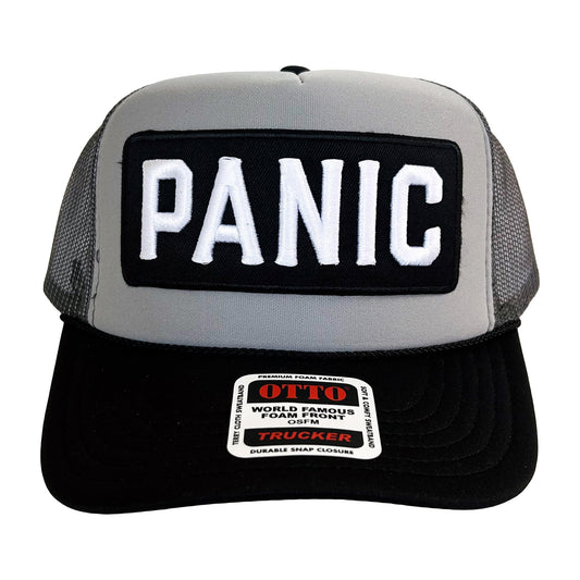 "Panic" Hat on an Otto Cap
