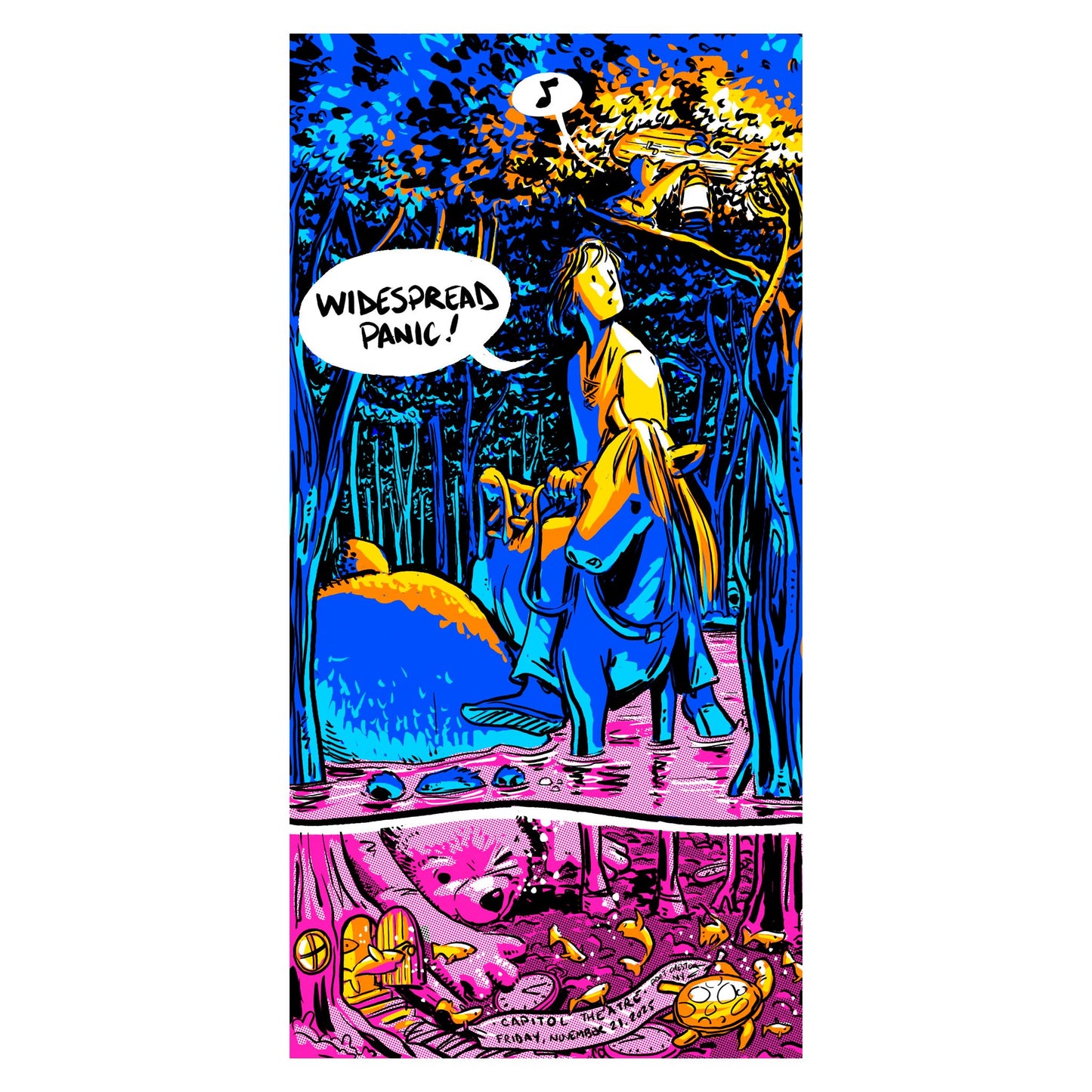 2025 Port Chester, NY Capitol Theatre Poster - Flames