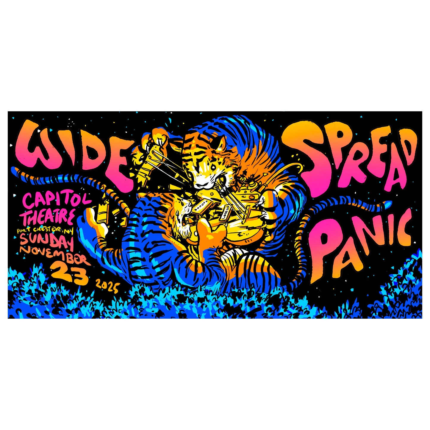 2025 Port Chester, NY Capitol Theatre Poster - Flames