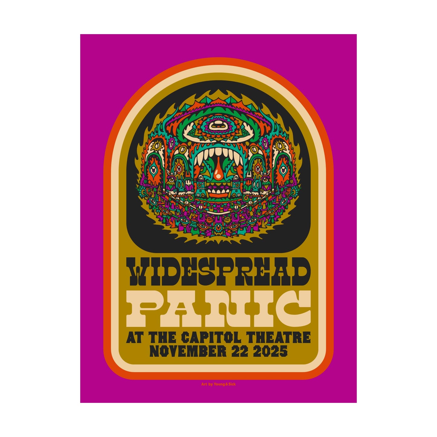 2025 Port Chester, NY Capitol Theatre Poster - Young & Sick