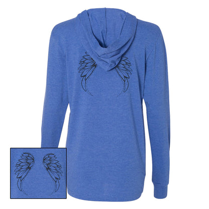 She's Got Wings Long-Sleeve Hooded Shirt