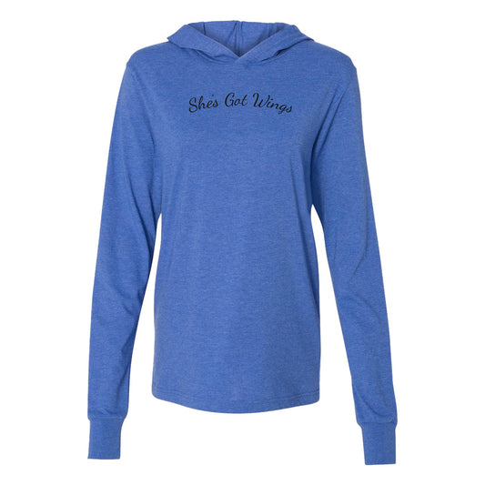 She's Got Wings Long-Sleeve Hooded Shirt