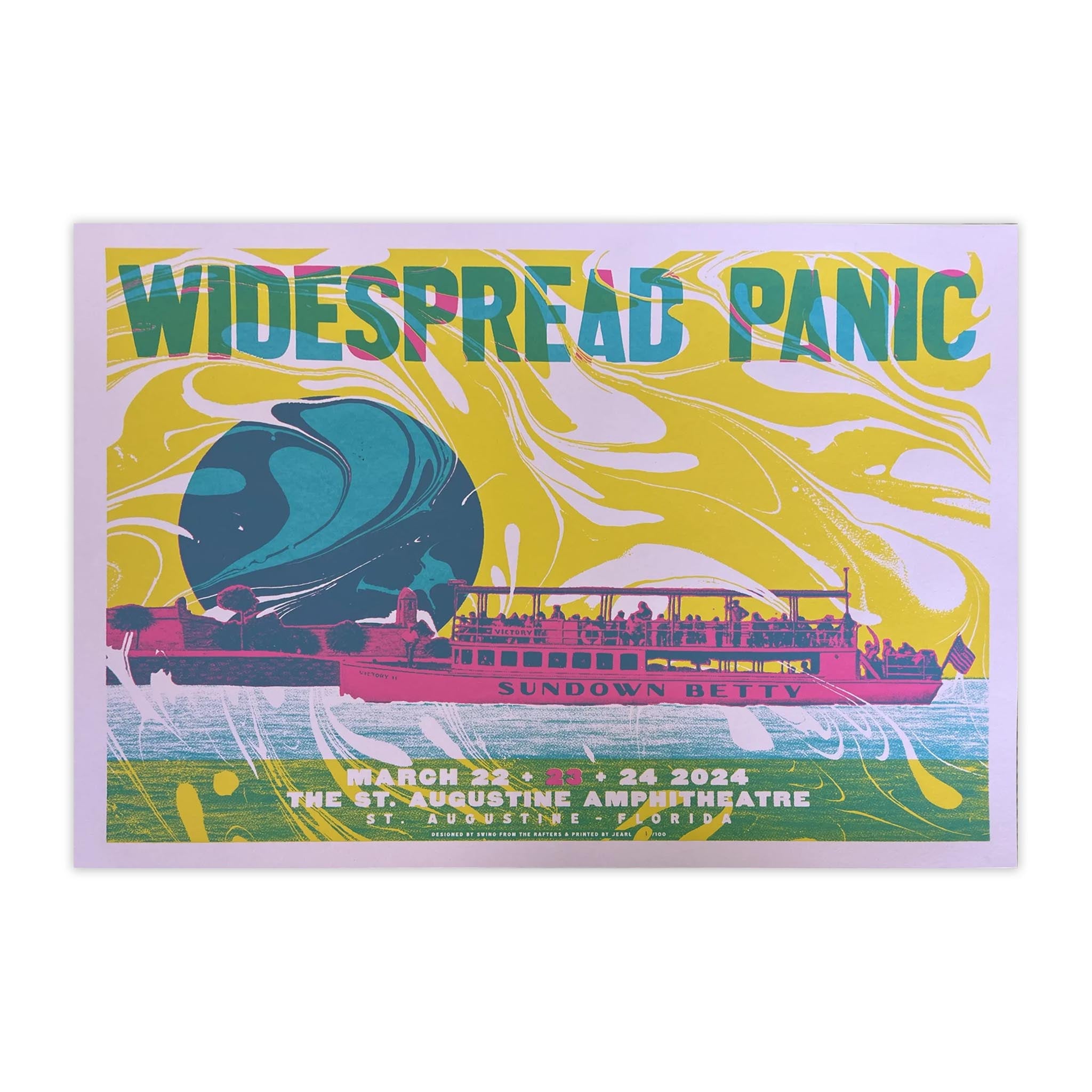 2024 St Augustine Event Poster Night 2 Widespread Merchandise