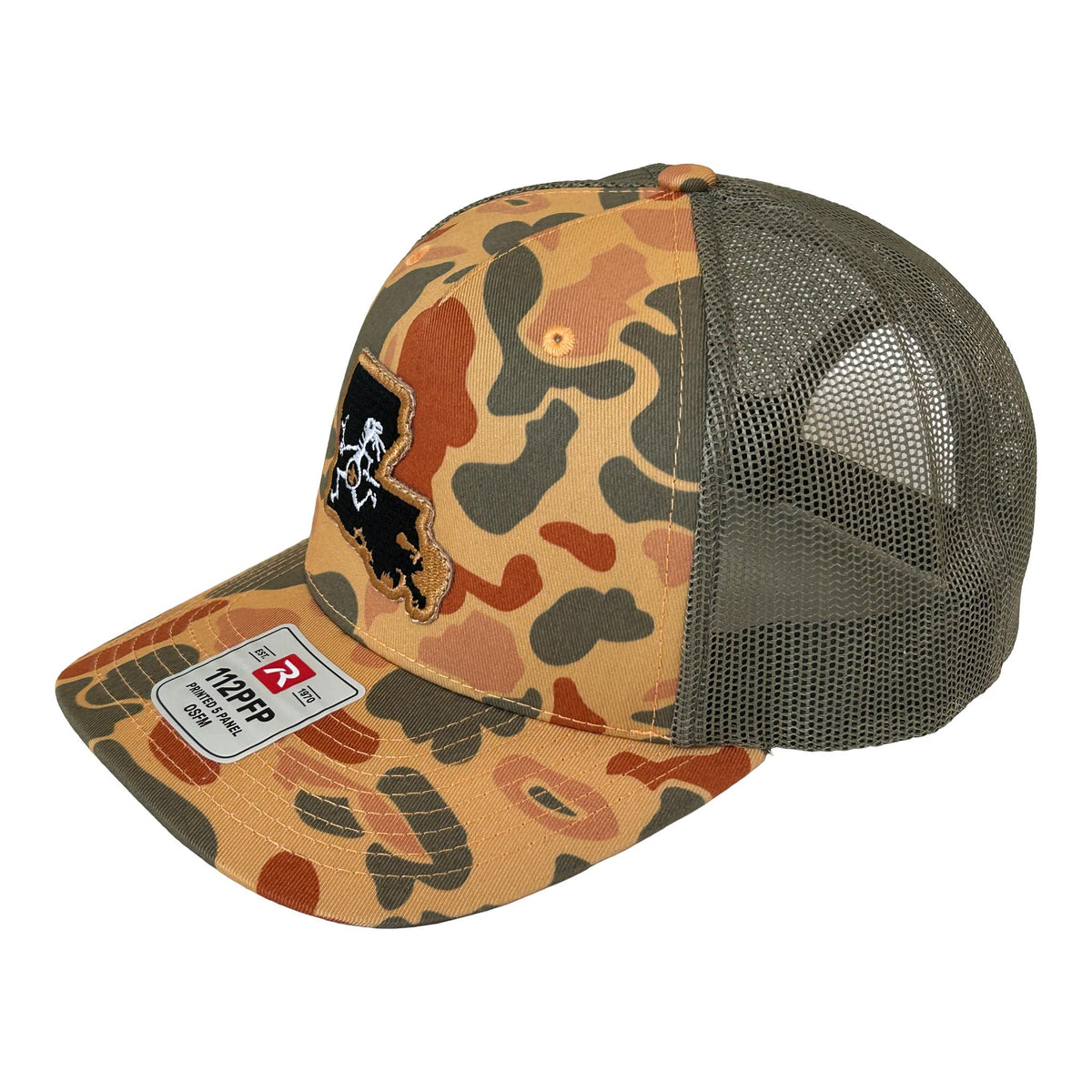 Louisiana Camo Note Eater State Hat