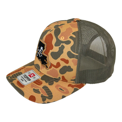 Louisiana Camo Note Eater State Hat