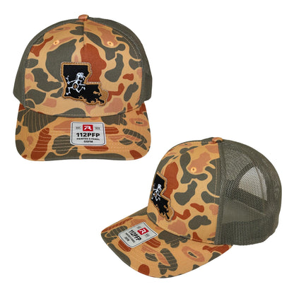 Louisiana Camo Note Eater State Hat