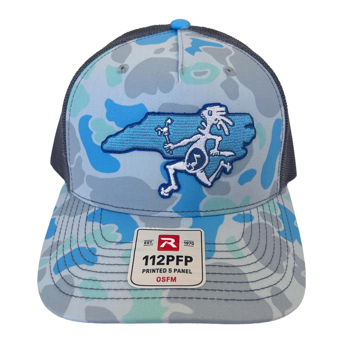 North Carolina Blue Camo Note Eater State Hat