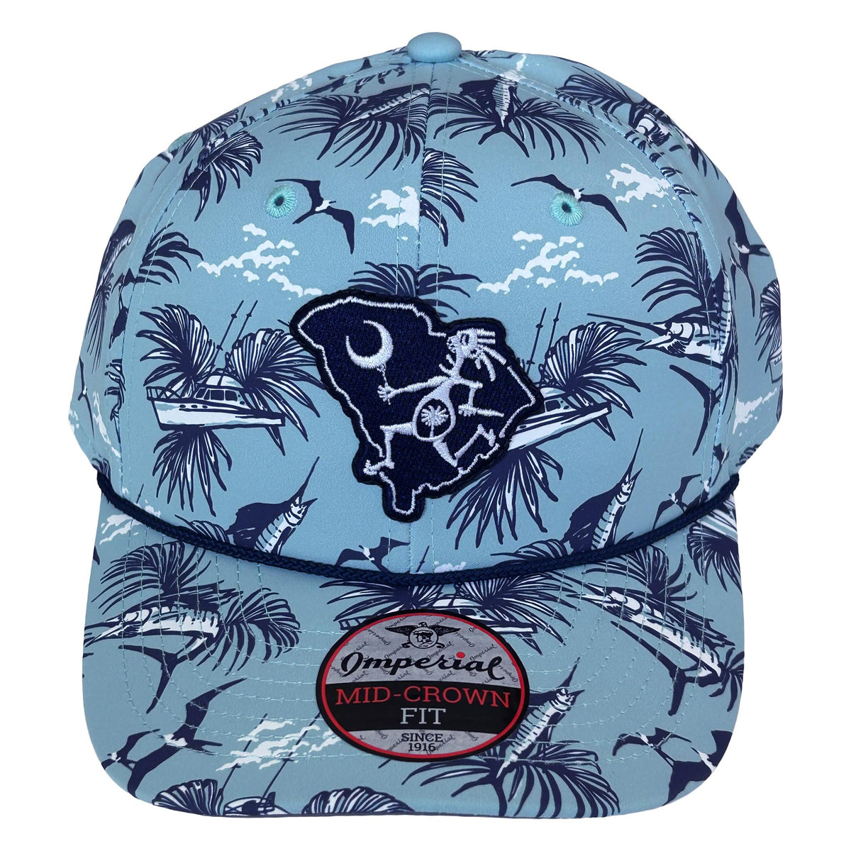 South Carolina Note Eater Map Hat - "Offshore Slate"