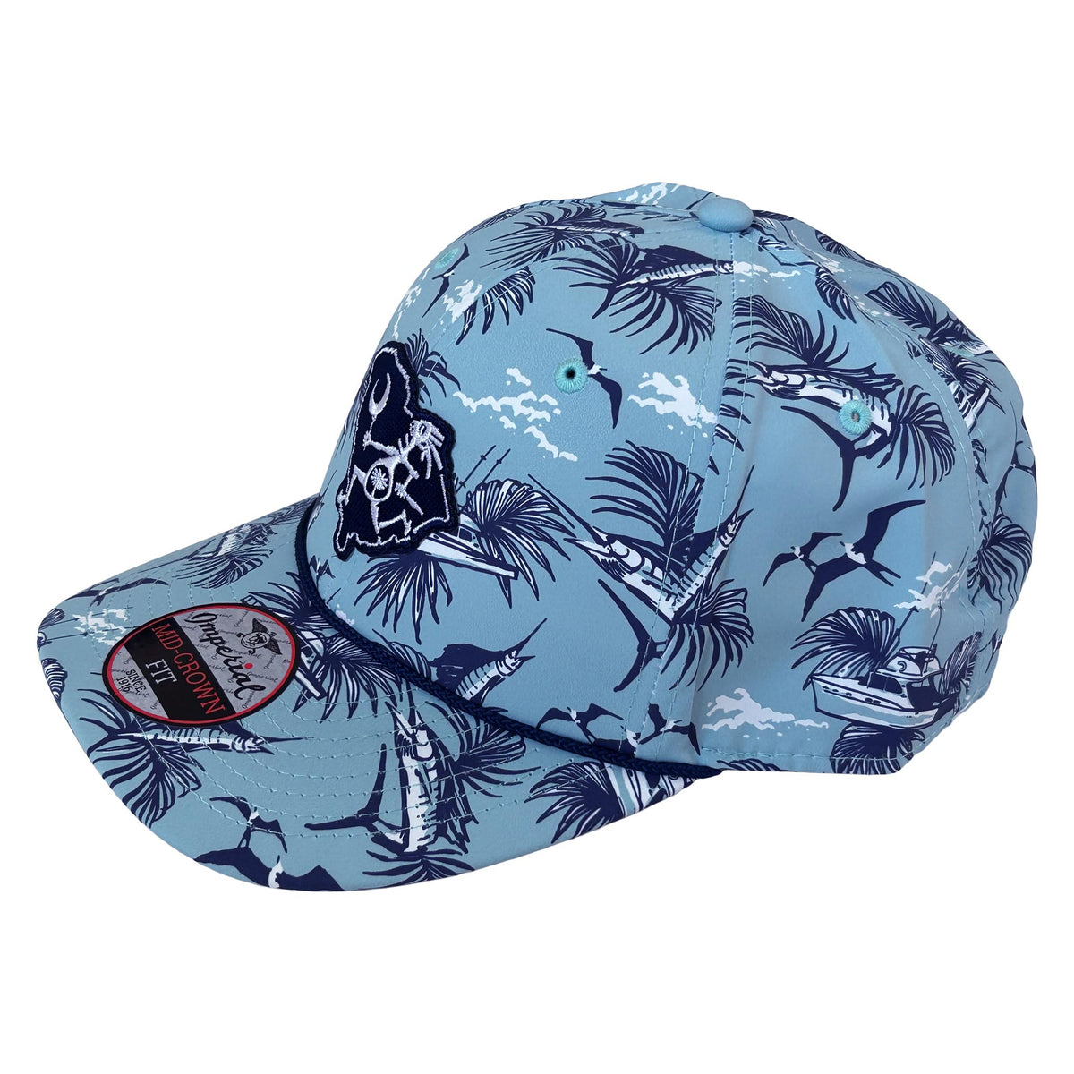 South Carolina Note Eater Map Hat - "Offshore Slate"