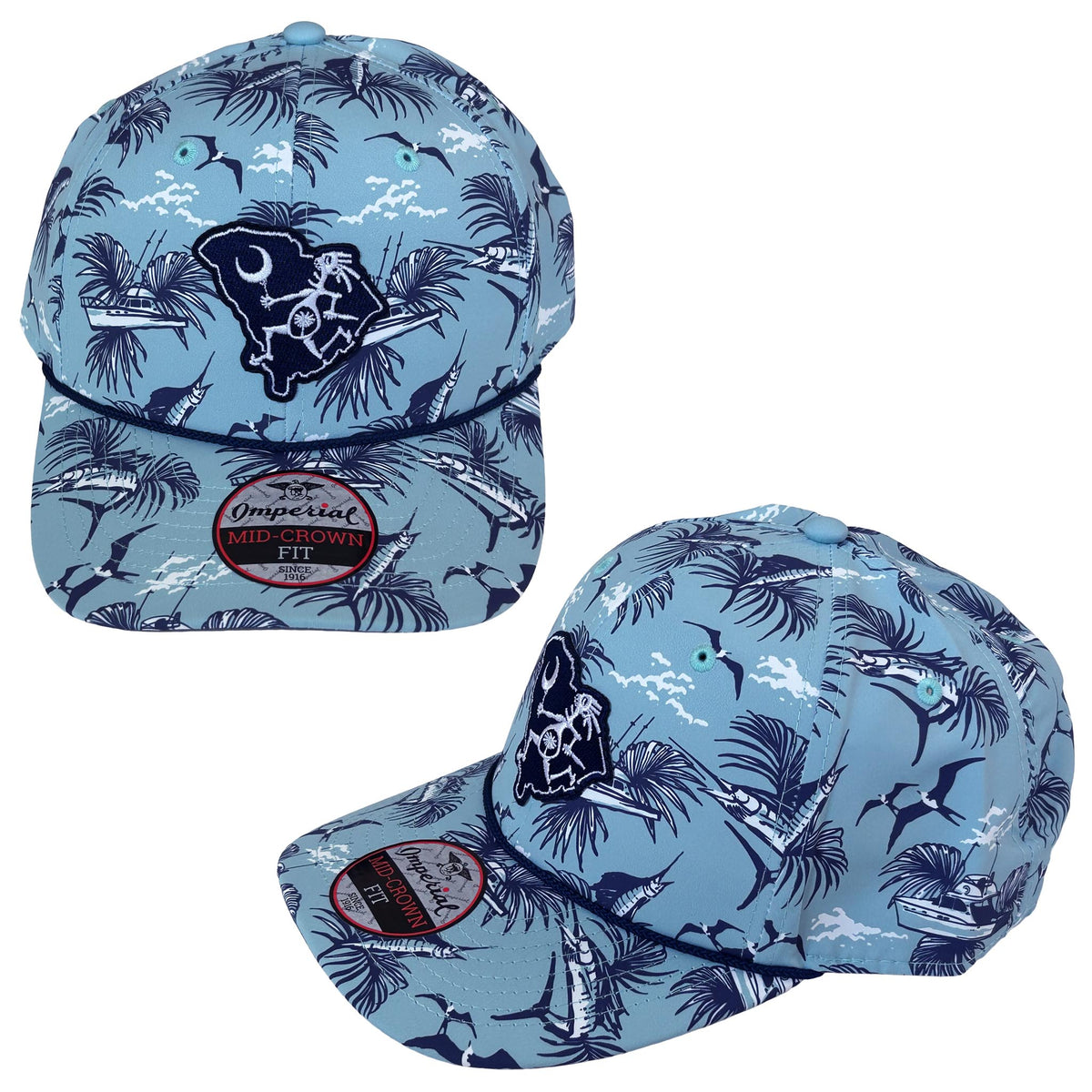 South Carolina Note Eater Map Hat - "Offshore Slate"