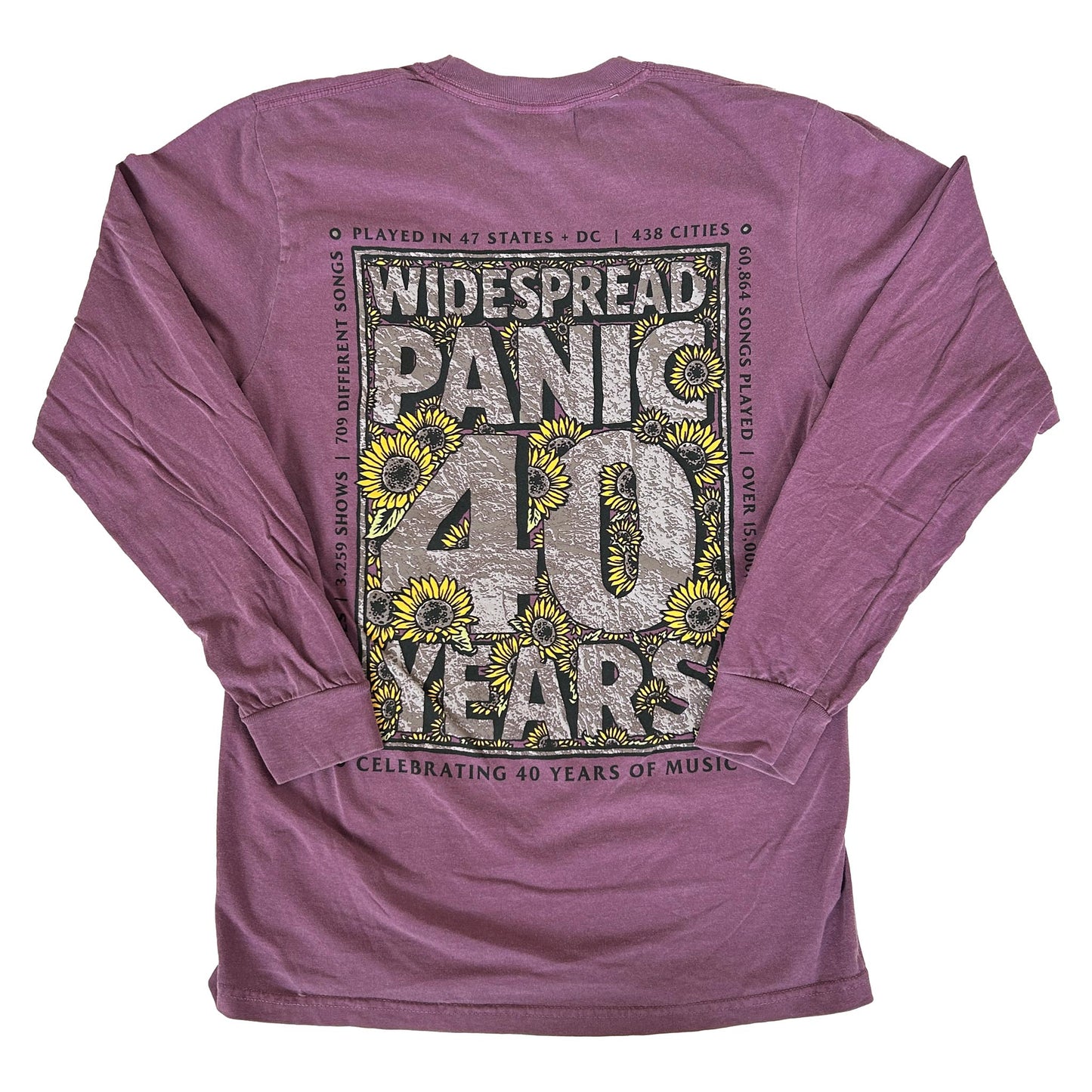40 Years of Music Long-Sleeve Shirt - Sunflowers
