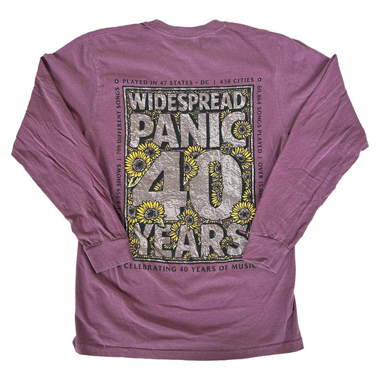 40 Years of Music Long-Sleeve Shirt - Sunflowers