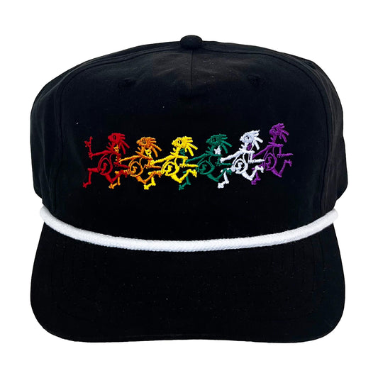 Dancing Note Eater Rope Hat - Black