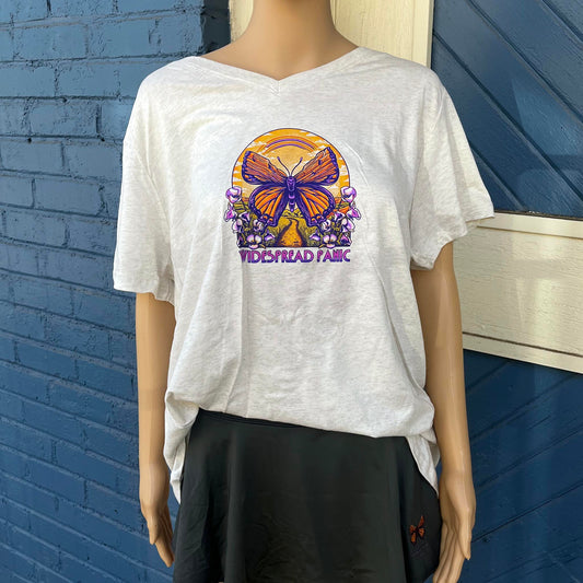 Ladies' Butterfly Curvy V-Neck T-shirt