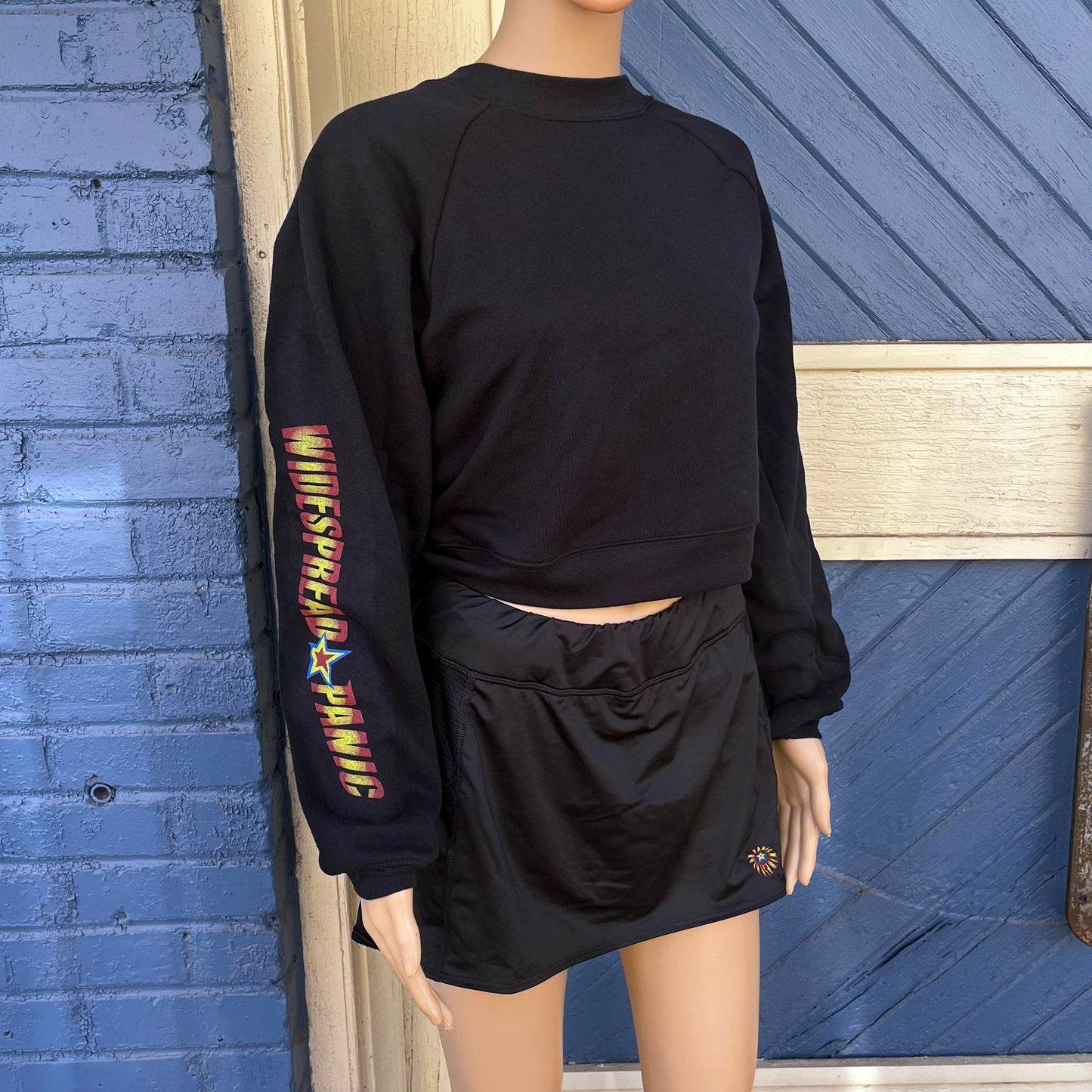 Ladies Light Fuse Crop Top Sweatshirt