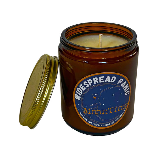 Widespread Panic “Moontime” Organic Soy Candle in Amber Glass