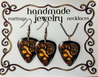 DC LION Earrings and Necklace