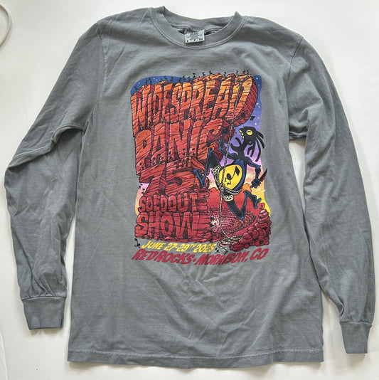 2025 Official 75th Sold Out Show - Red Rocks Long Sleeve Event T- Small only