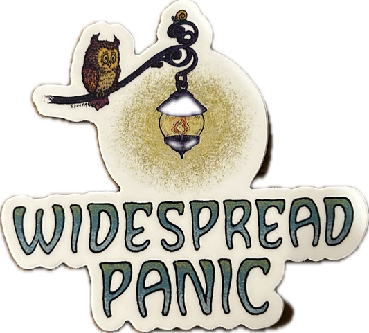 Spusta Owl & Lamp Sticker