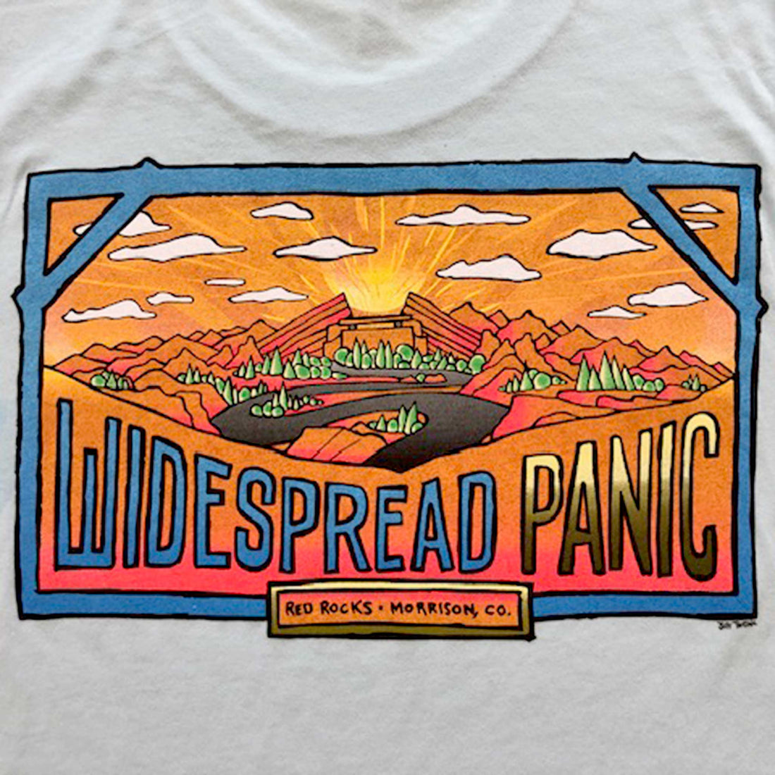 Red Rocks Sunset T-Shirt – Widespread Merchandise