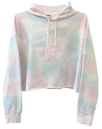 Scroll Cotton Candy Crop Top Hoodie